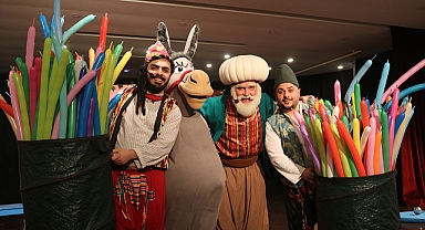Akçaabat Belediyesi Afetzede Çocukları Nasrettin Hoca'yla Güldürdü