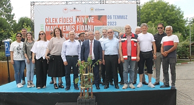 Samsun'da Üreticilere Kivi Fidanı Dağıtıldı