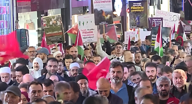Trabzon'da İsrail'in Gazze Saldırısı Protesto Edildi