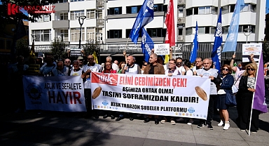 Trabzon'da Sendikalar TUİK Önünden Seslendi "Sabır Taşı Değiliz!"