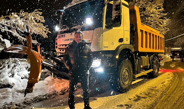 Başkan Köse, Karla Mücadele Çalışmalarına Katıldı