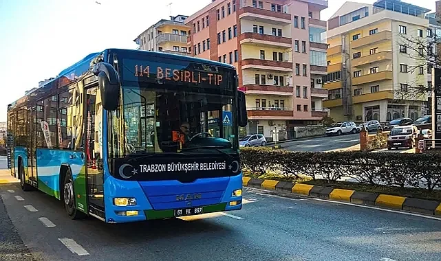 Trabzo'da Toplu Taşıma Bayramda Ücretsiz Olacak