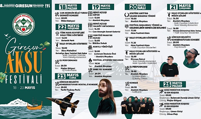 Giresun, 48. Uluslararası Aksu Festivali'ne Hazır
