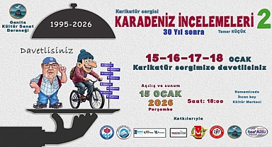 Trabzonlu Karikatürist Tamner Küçük'ün "Karadeniz İncelemeleri-II" Sanatseverlerle Buluşuyor